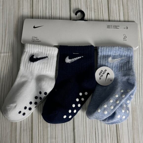 Nike Kids  Variety Non Slip  Multi-color Athletic  Socks Sz 12-24 - Picture 10 of 11